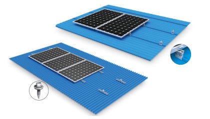 No Purlin Color Steel Tile Mounting System